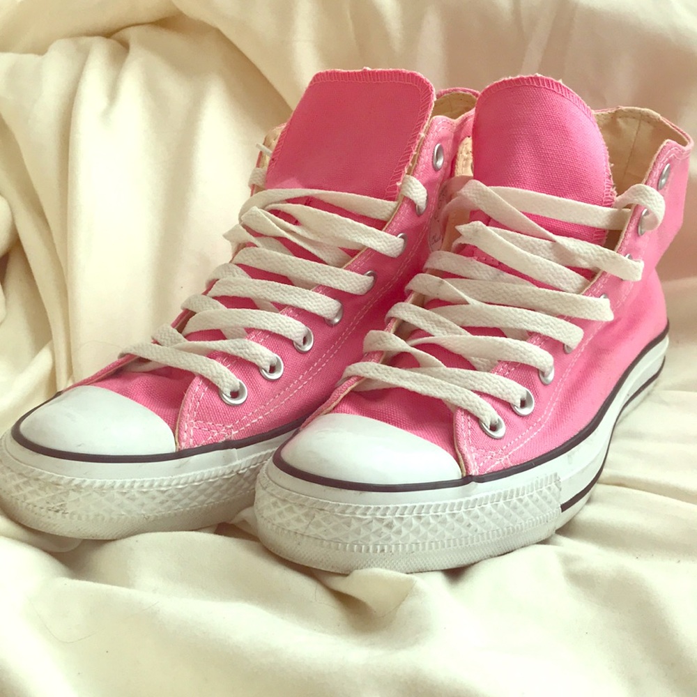 Pink Converse High Tops